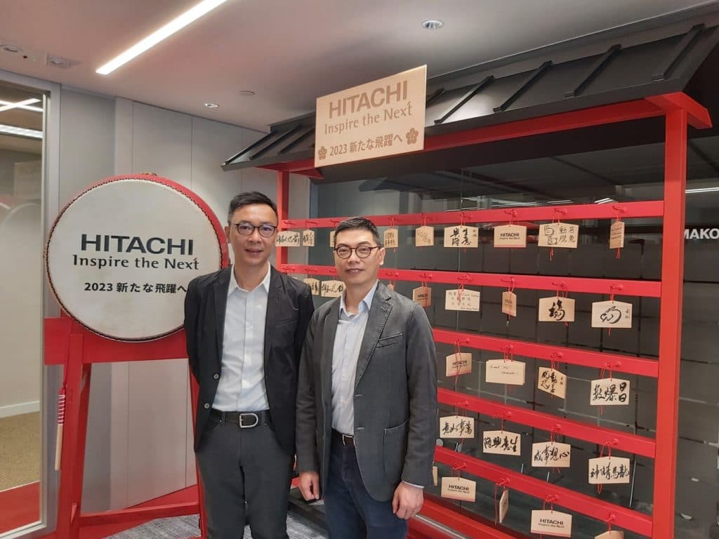 Hitachi Vantara香港及台灣總經理蔡承智與技術銷售總監盧嘉騏